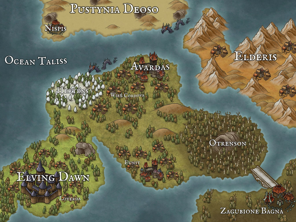 Free Fantasy Map/Darmowa Mapa fantasy
