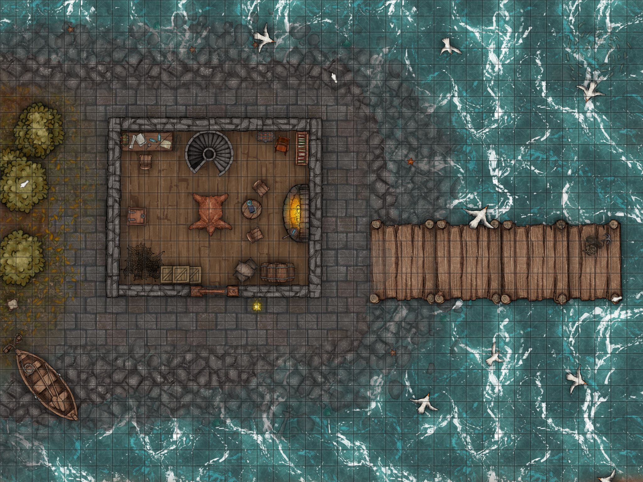 Lighthouse/Fisherman's Hut | Inkarnate - Create Fantasy Maps Online