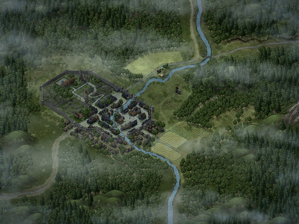 Crossing - Elderwood Forest - blank rain