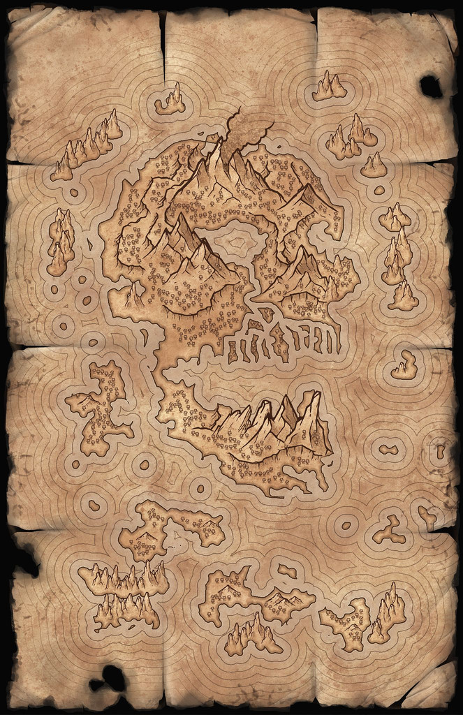 Pirate Map - Skull Island