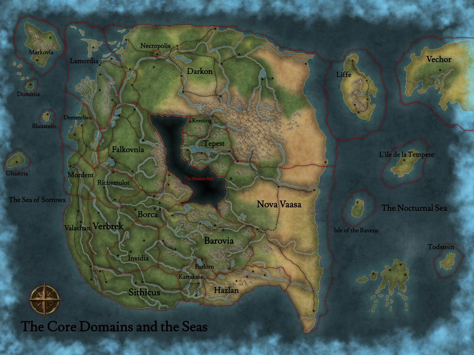 Ravenloft Core Map