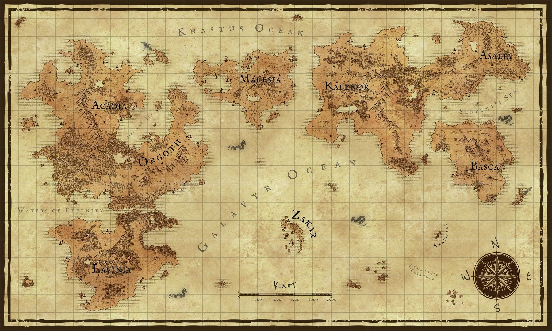 Pirate adventure world map