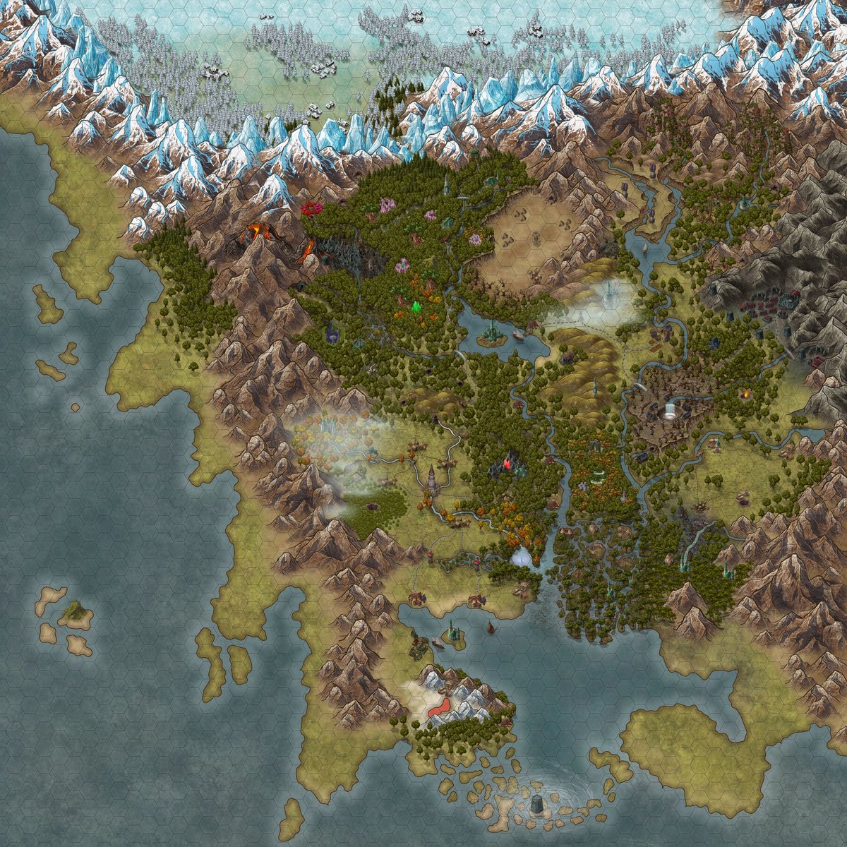 Hexacrawl Inkarnate Create Fantasy Maps Online