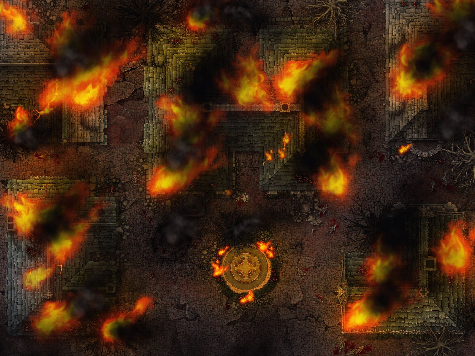 Burning Town Inkarnate Create Fantasy Maps Online