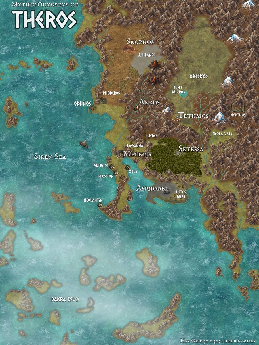 Theros MTG map