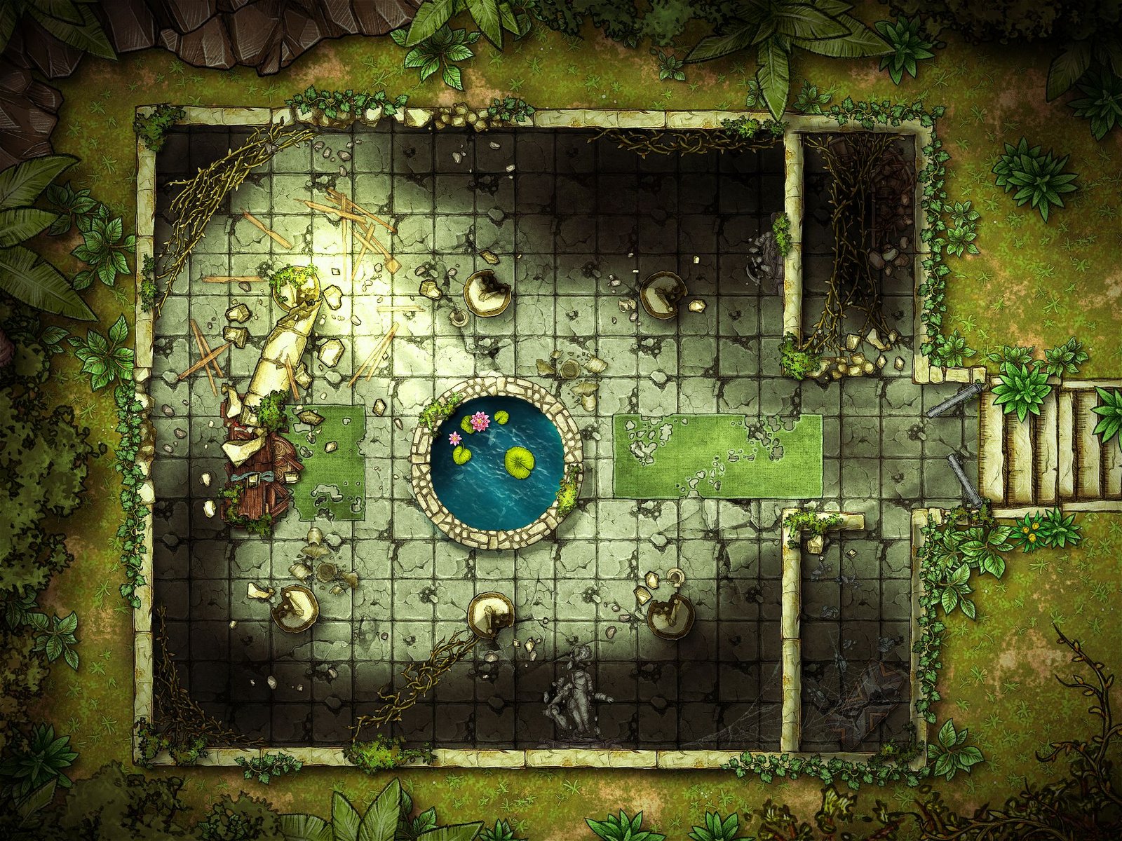 Jungle Temple, ground floor