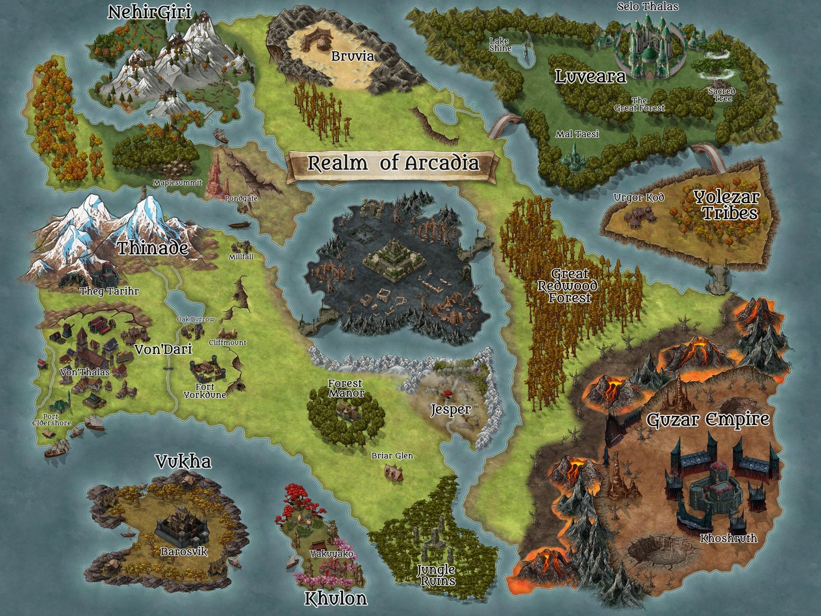Realm of Arcadia Inkarnate Create Fantasy Maps Online
