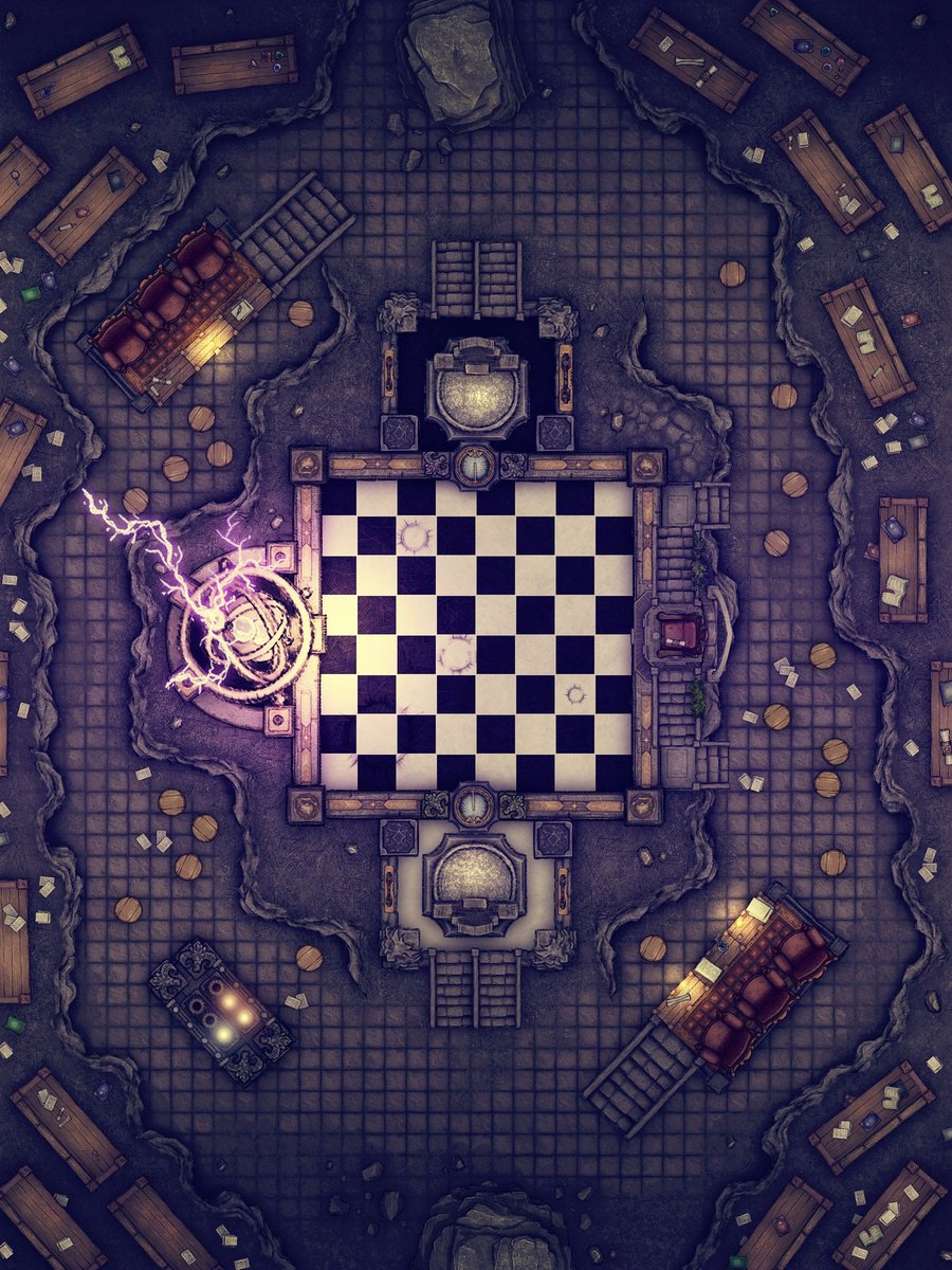 The Wizard's Chessboard Encounter