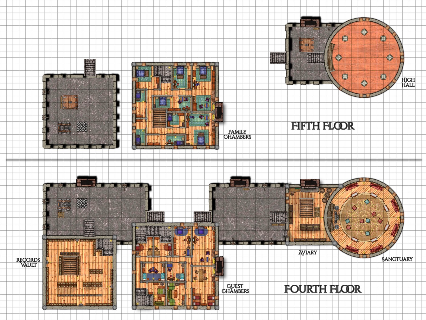 Eskeld_Castle_Fourth&FifthFloors