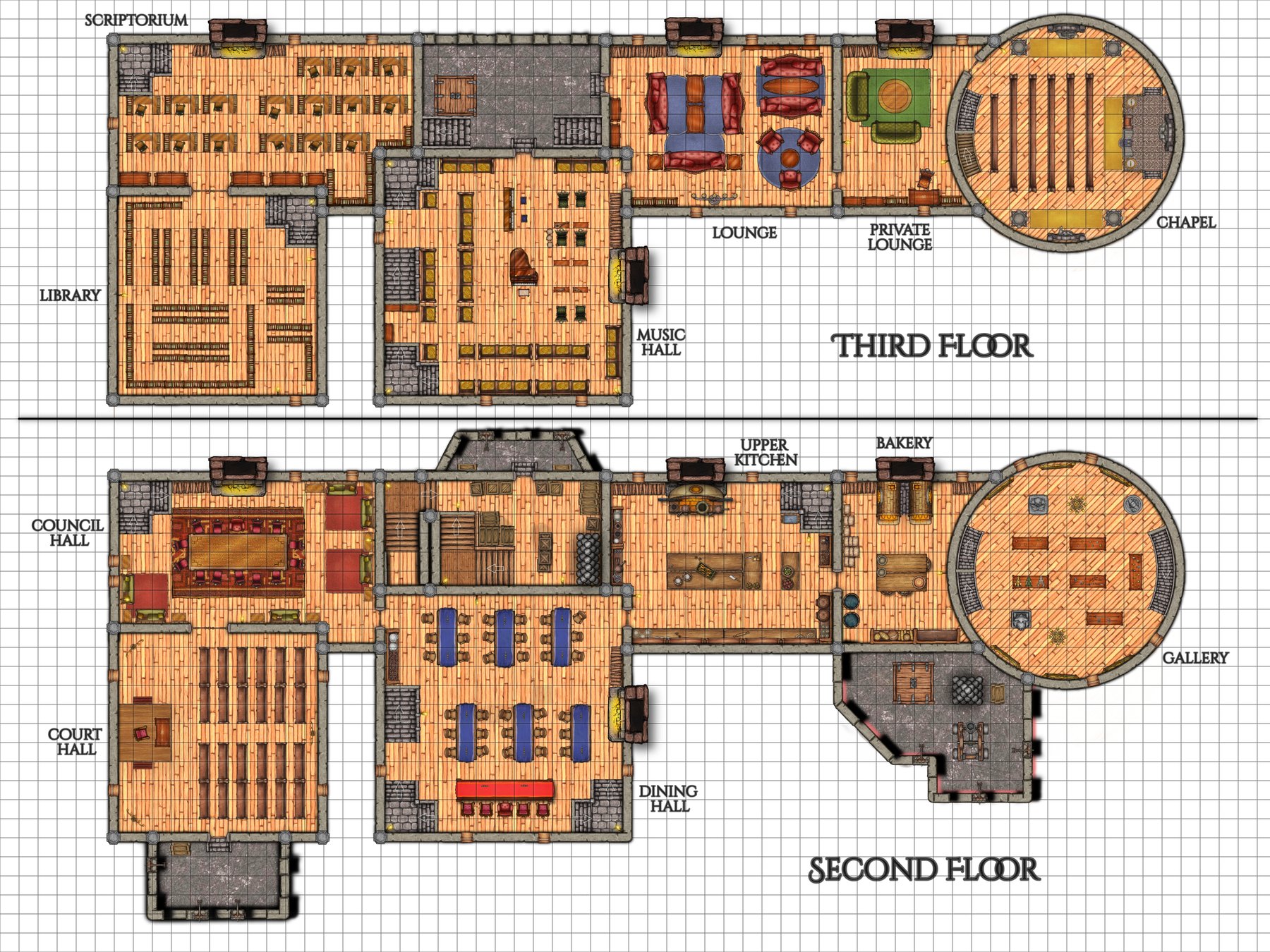 Eskeld_Castle_Second&ThirdFloors