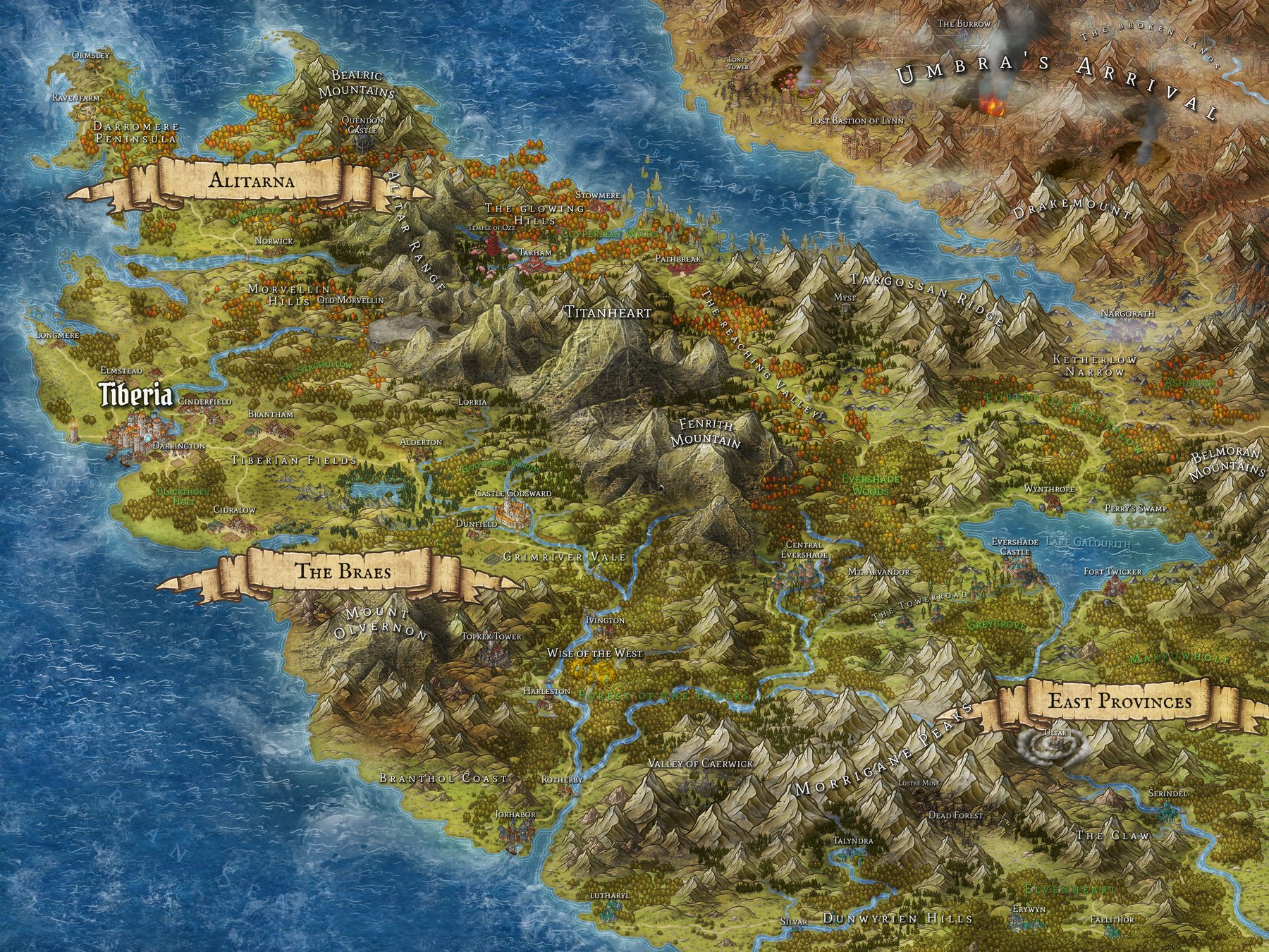 Tiberia Regional Map