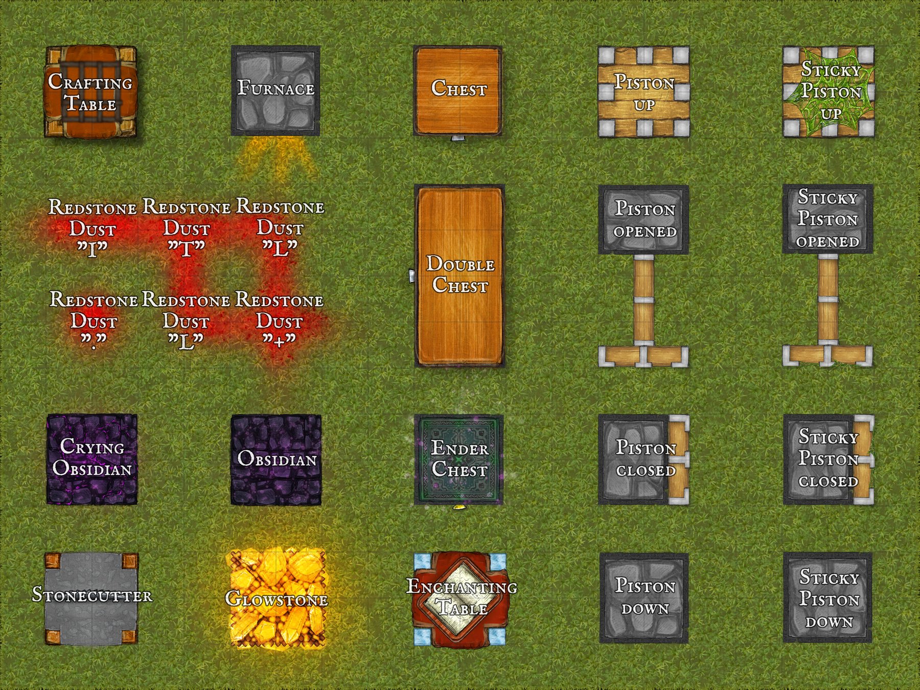 Minecraft blocks | Inkarnate - Create Fantasy Maps Online