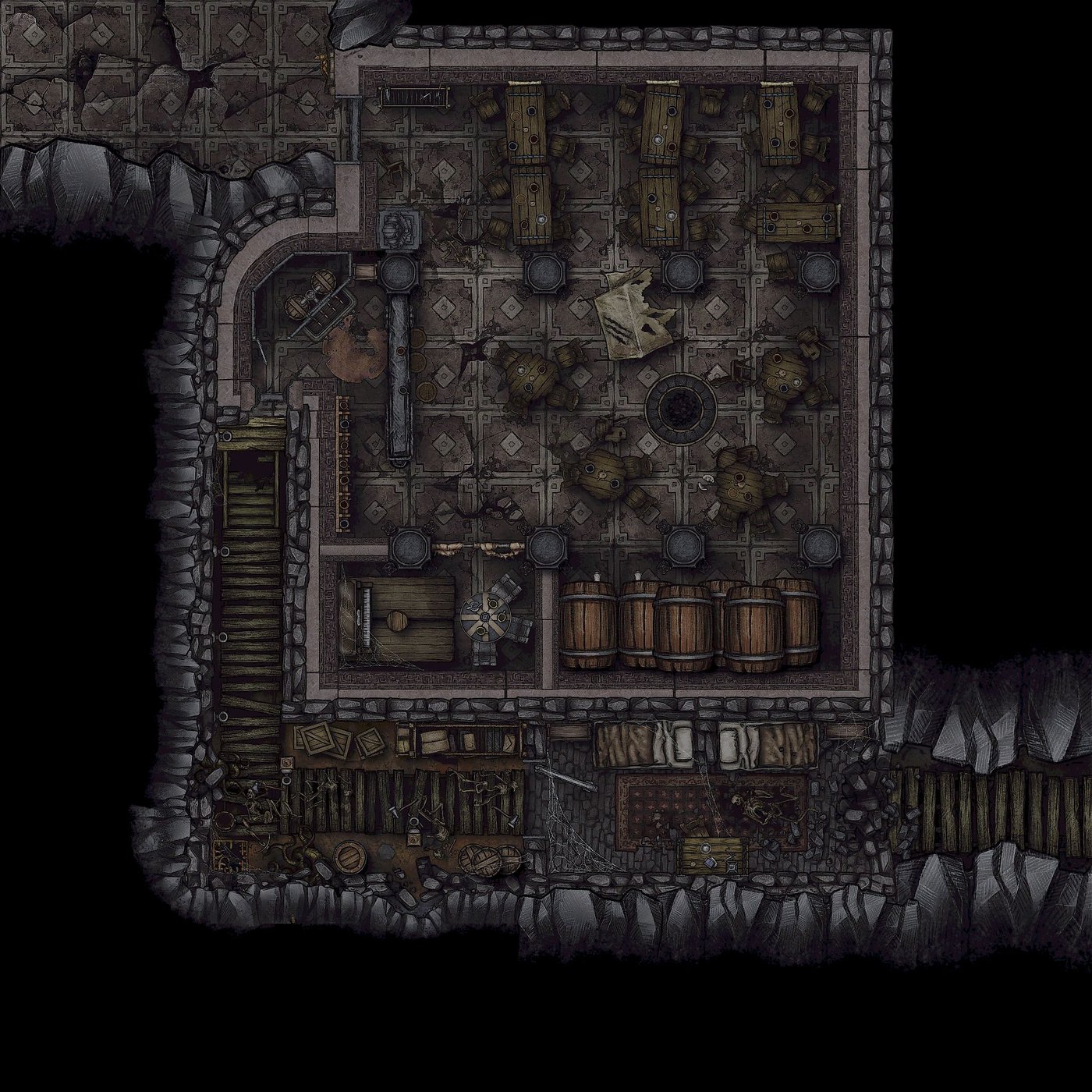 26 x 26 • Abandoned Dwarven Tavern