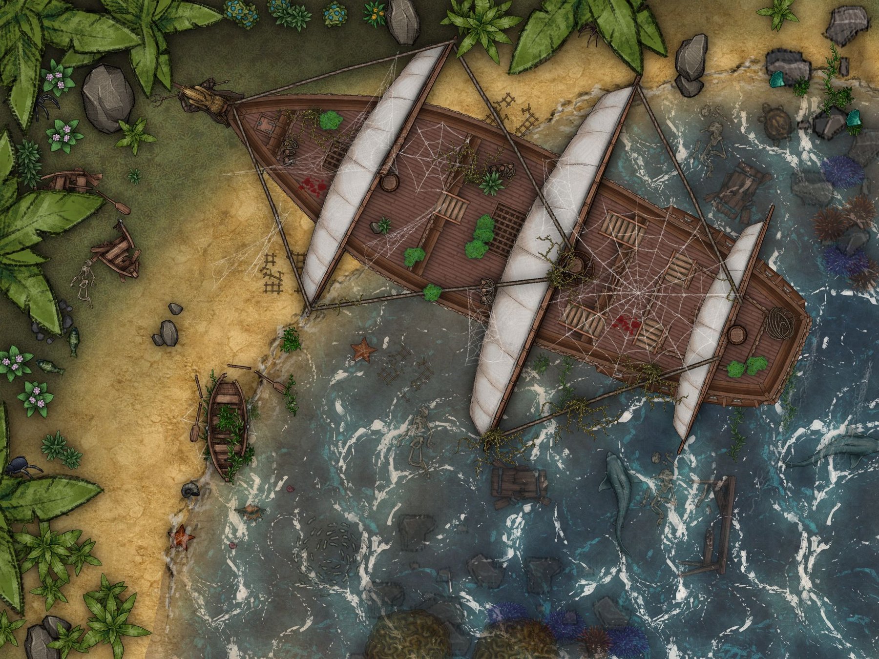 Stranded on spider island