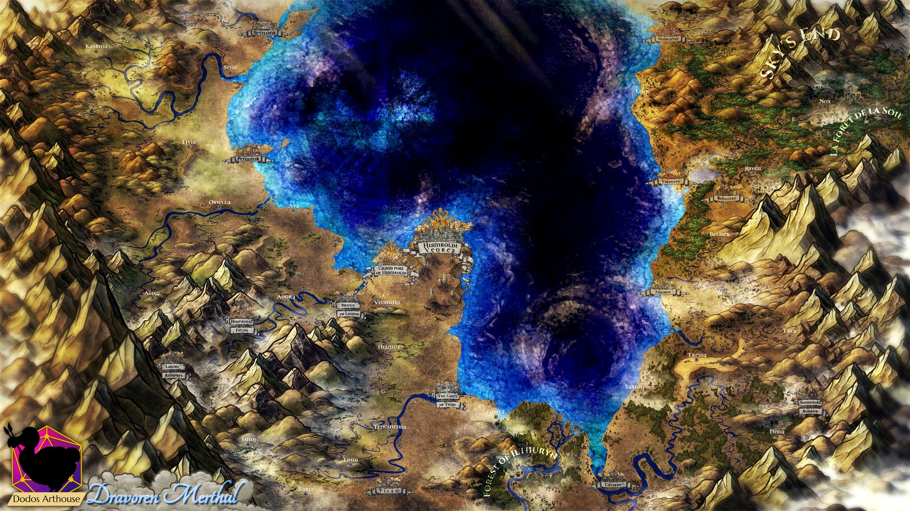 Dravoren Merthul - Region Map - POIs