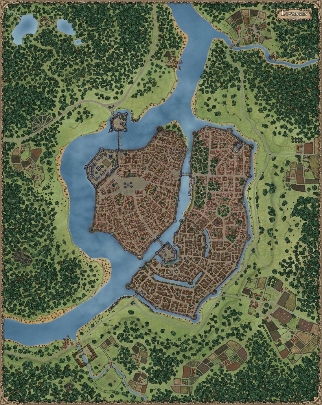 Stadt und Land Lowangen