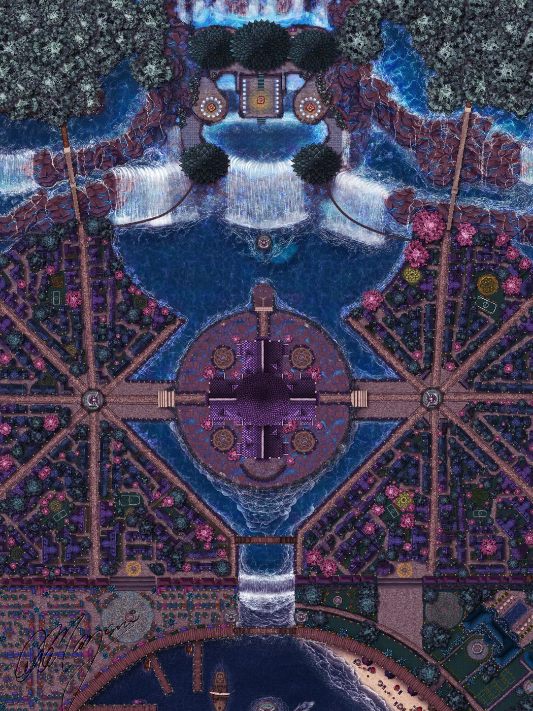 Crystal Palace-with town