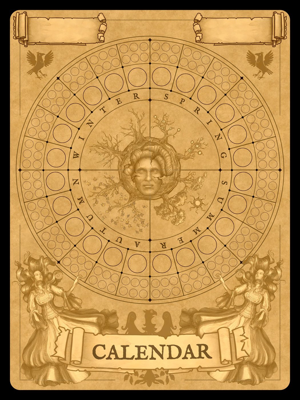 Fantasy Calendar Template