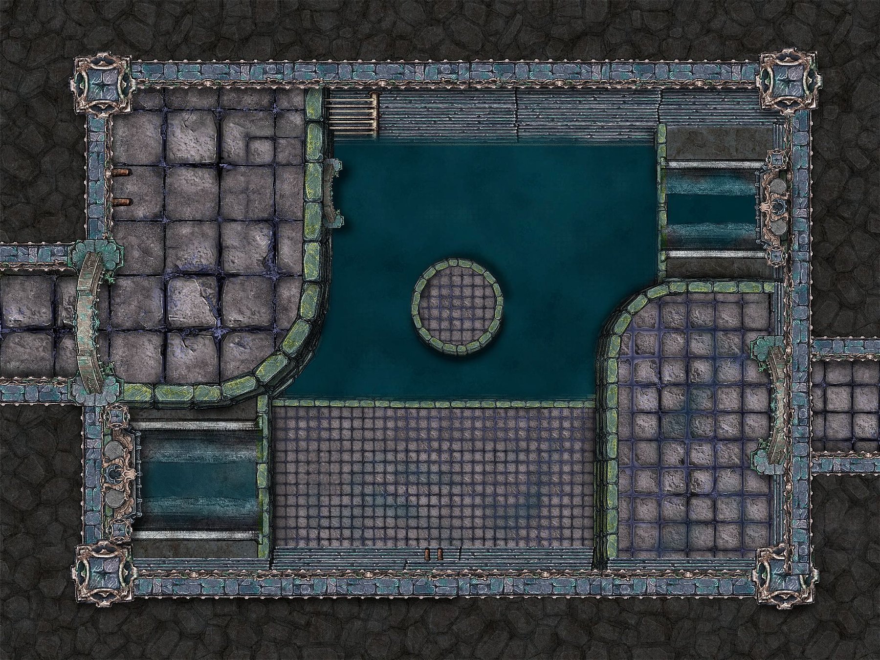Underwater temple puzzle room (level 2)