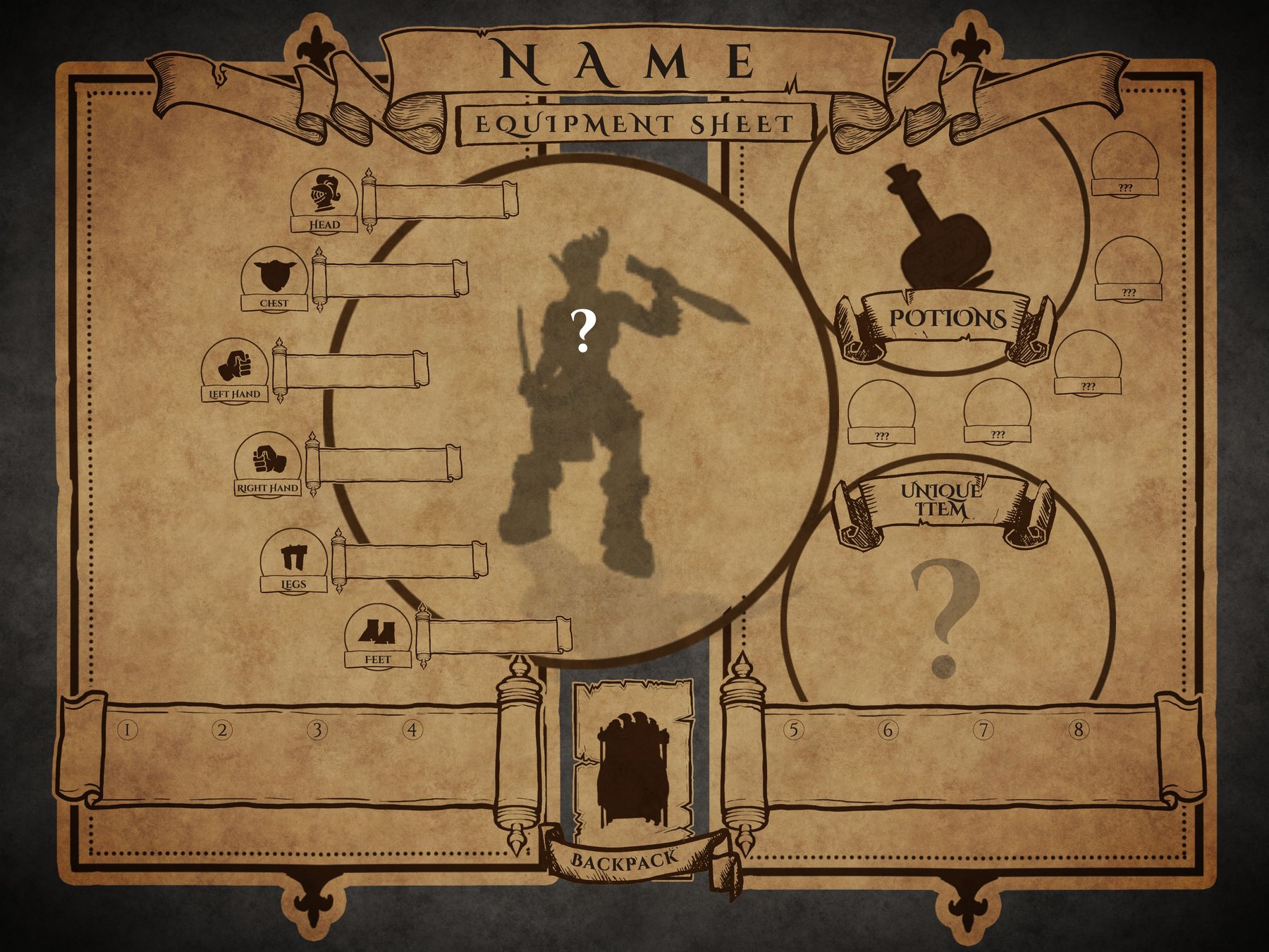 Equipment Sheet Template