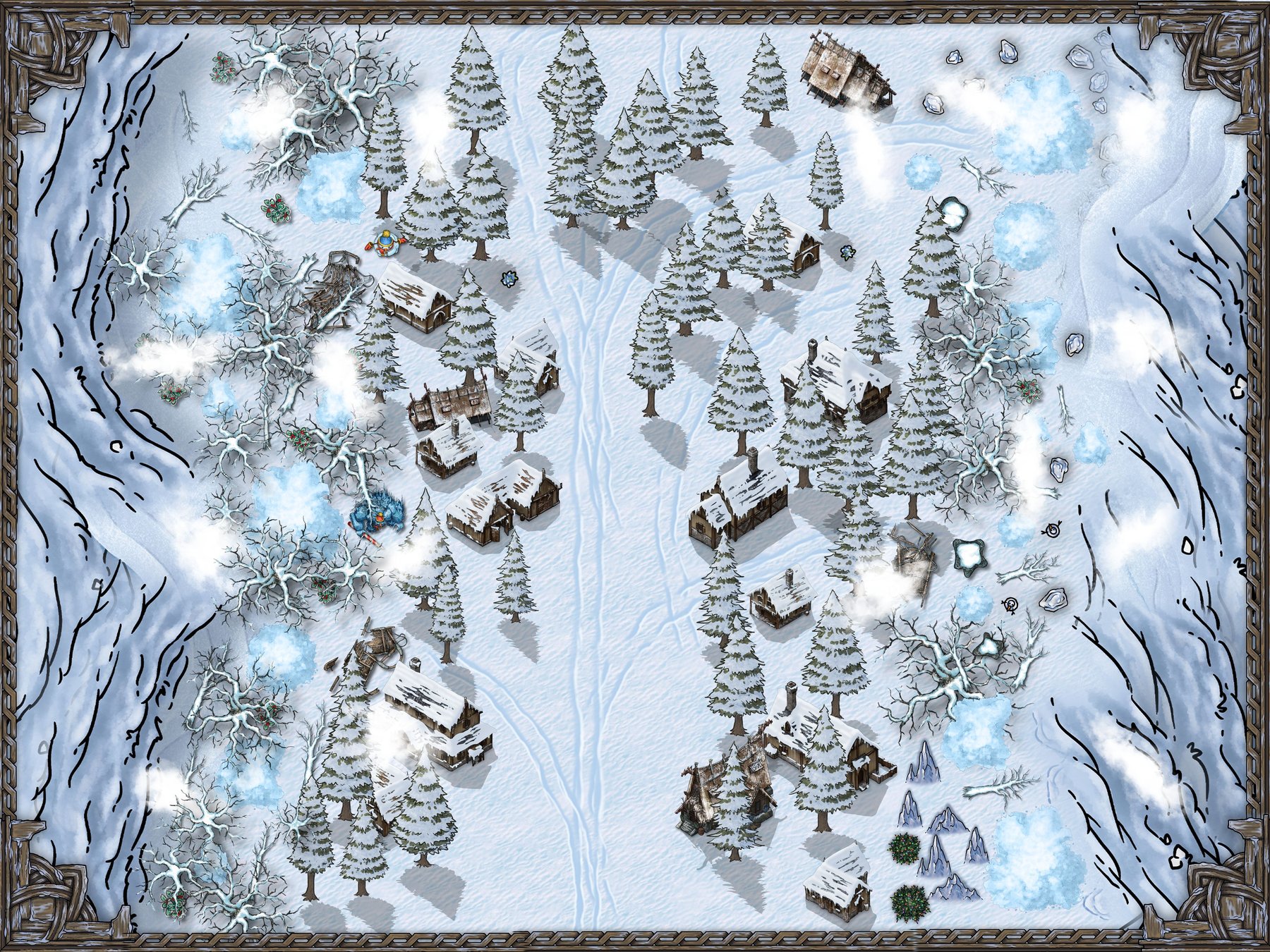 Snowy Mountains Map cj