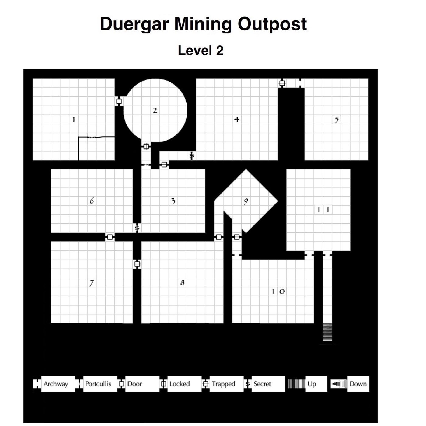 Duergar Underground Dungeon Layout
