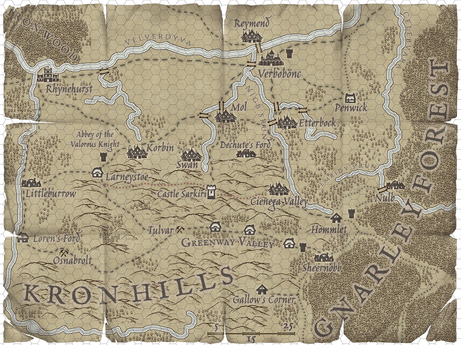 Kron Hills and Gnarley Forest public