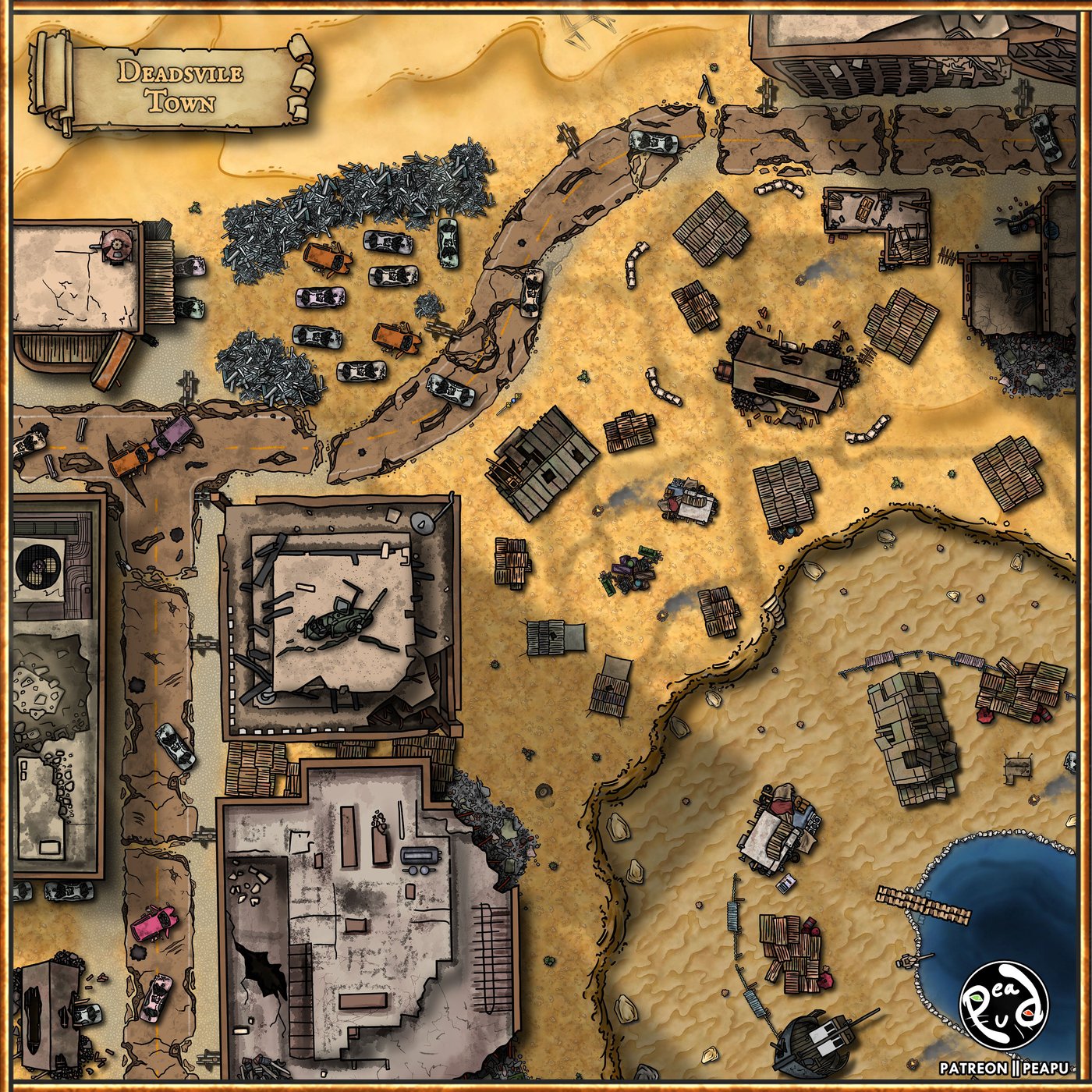 Deadsville Town - A Modern Post-Apocalypse Settlement