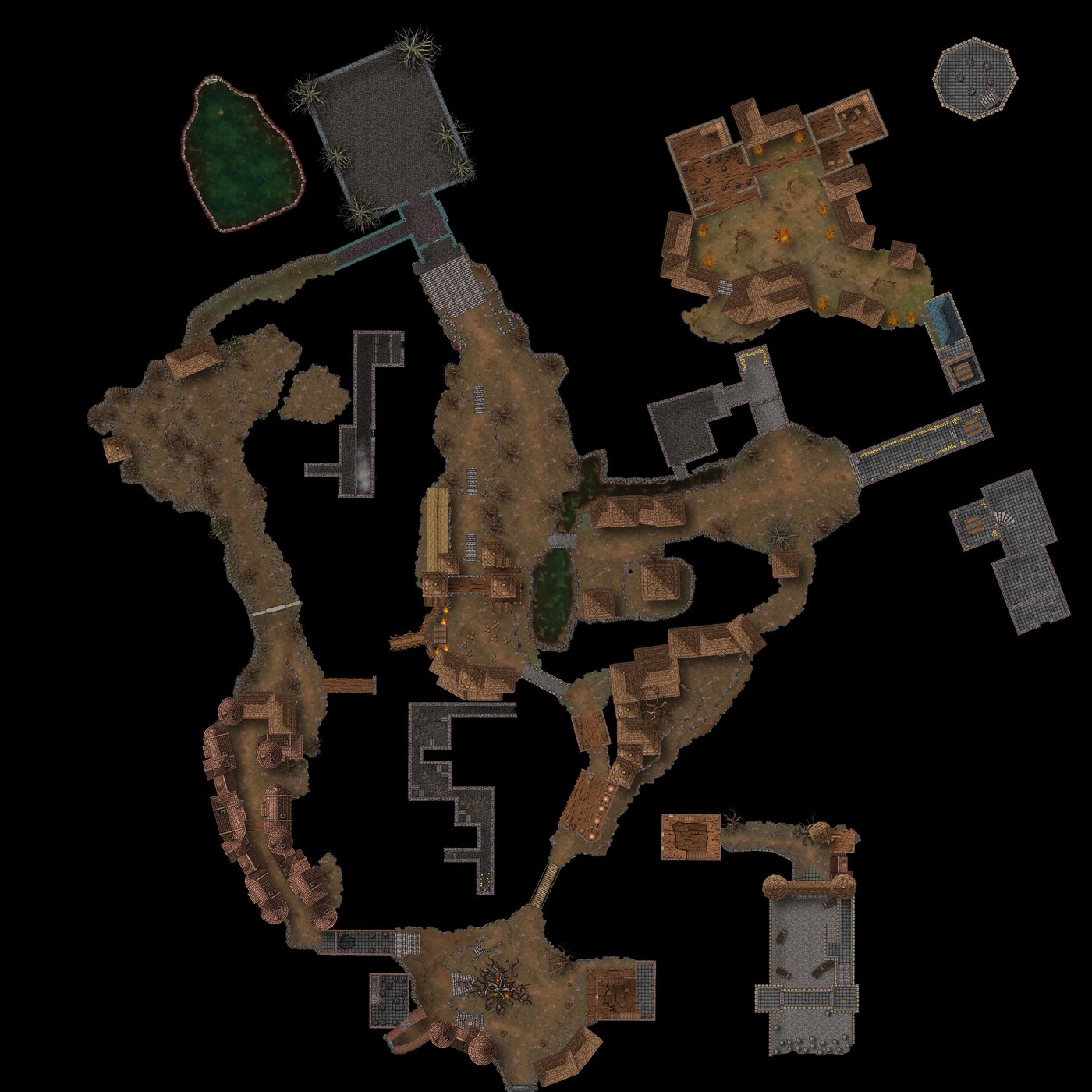 4. Dark Souls III — Undead Settlement [Top-Down Map]