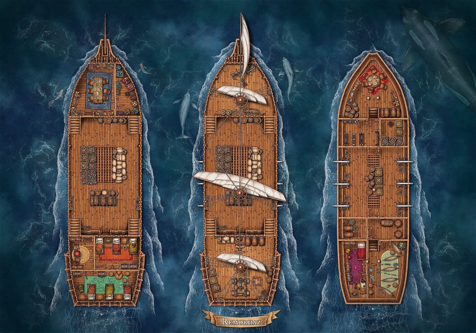 Remorhaz Ship/Boat Map (Frozen Sick Campaign)