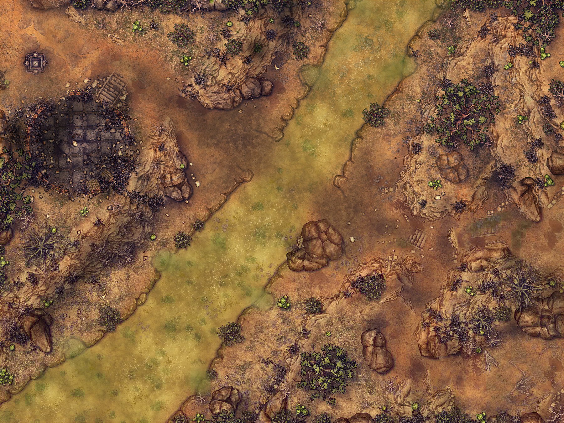 Badlands River Crossing 40x30