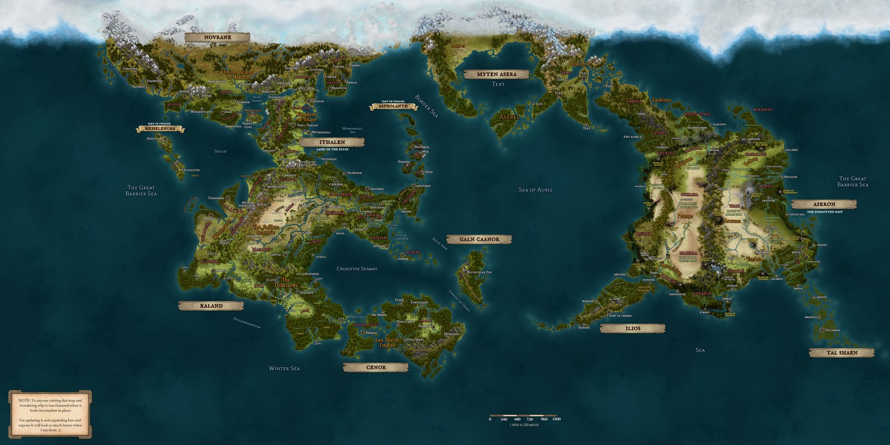 Sentra V World Map