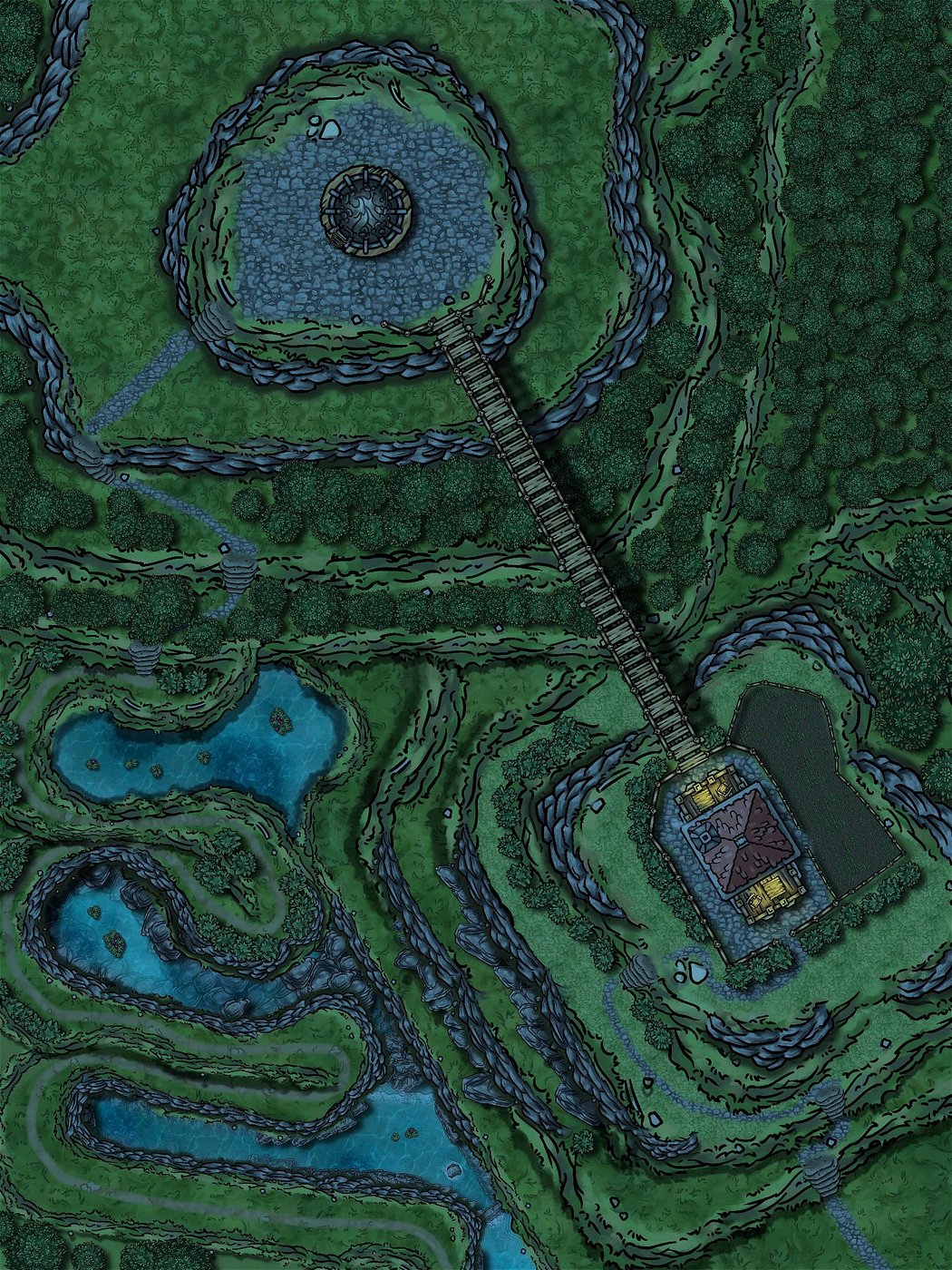 The Beacon unlit night