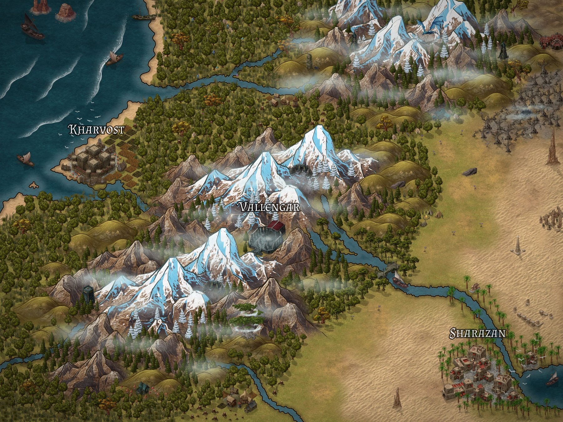 Western Borderlands - Region Map