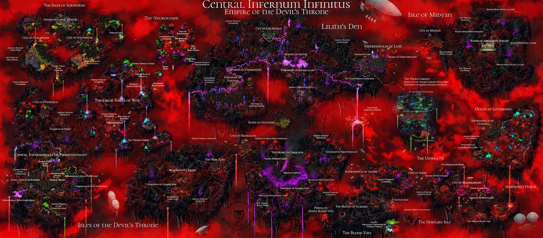 Central Infernum Infinitus: Empire of the Devil's Throne: Reign of Infernal Master Azathoth, in the Era of Unveiling