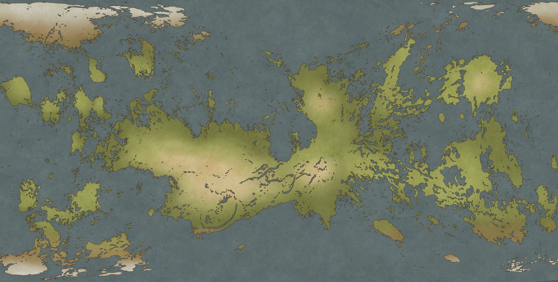 Midden World Map Blank