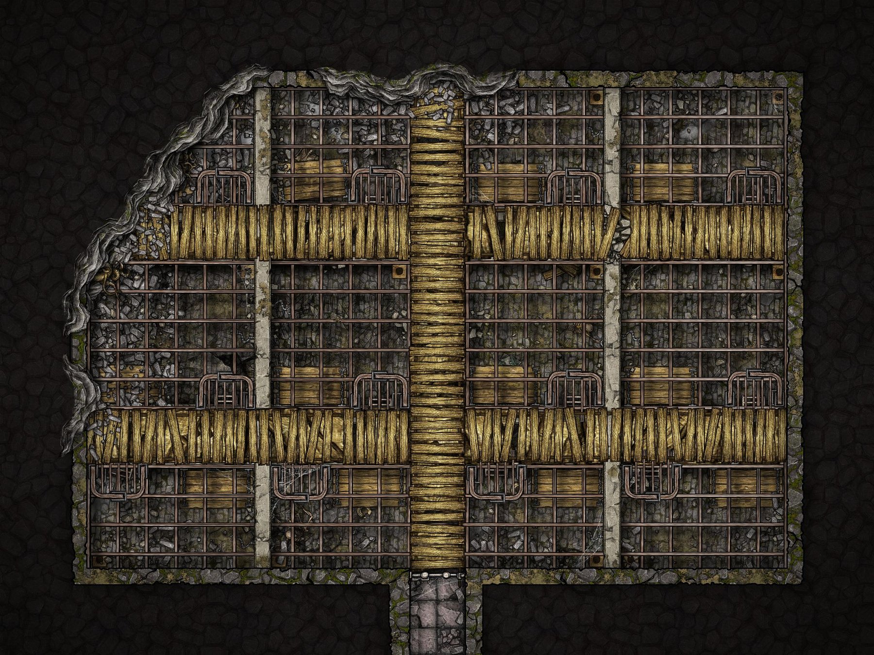 Underground abandoned prison