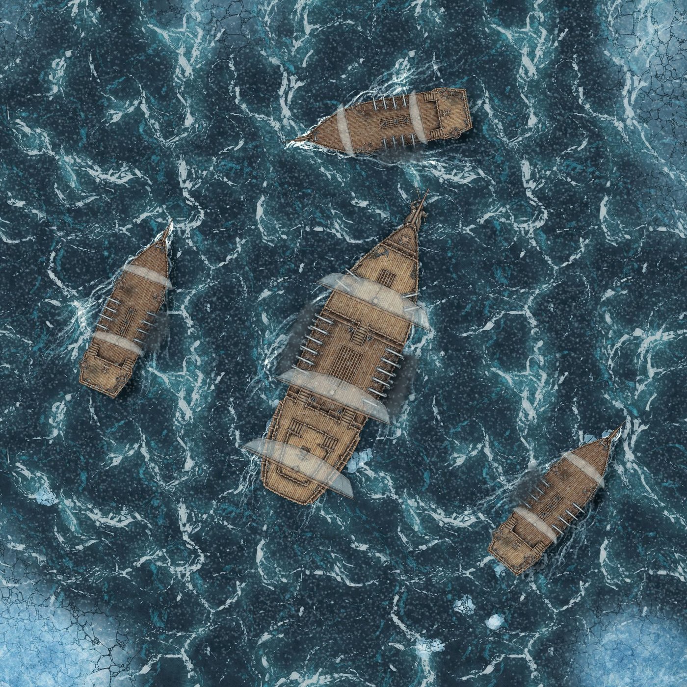 Sea Of Moving Ice Naval Combat