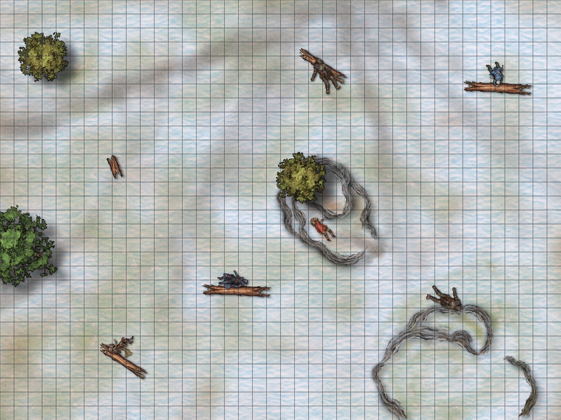 Castle Wall and Battlefield Snow Field 3 (North)