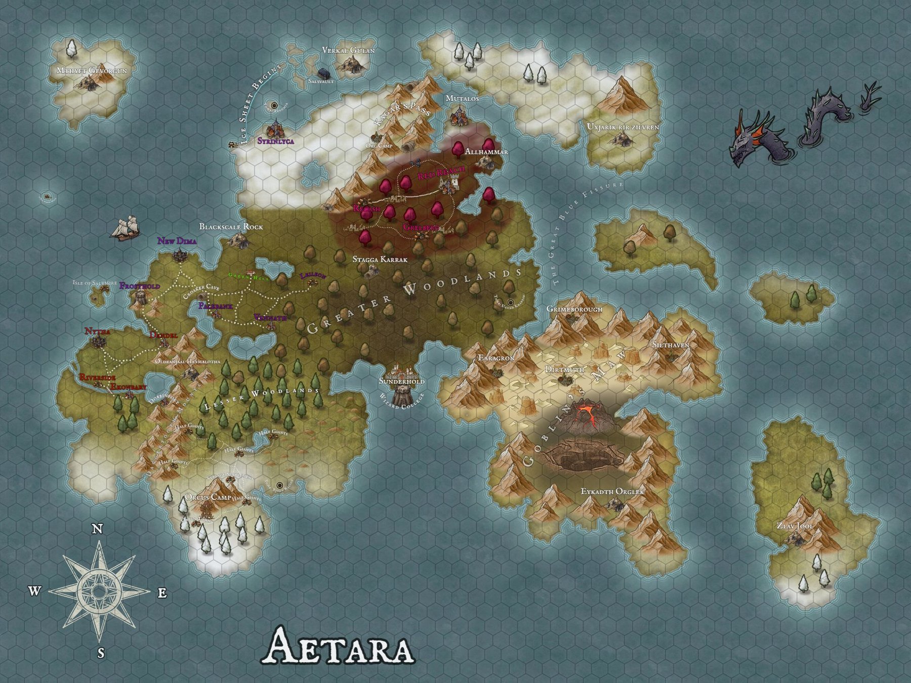 Aetara | Inkarnate - Create Fantasy Maps Online