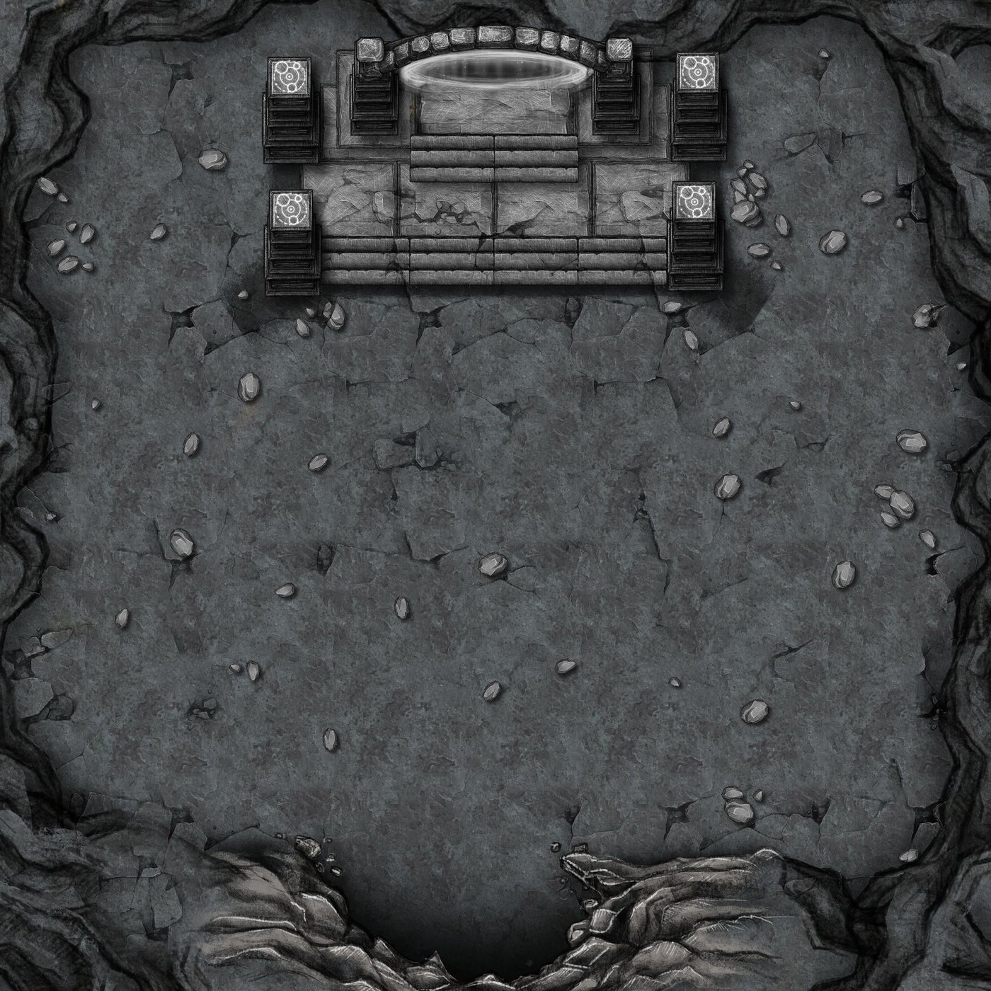 Chapter 7: Escape from the Underdark (portal map) (no light)