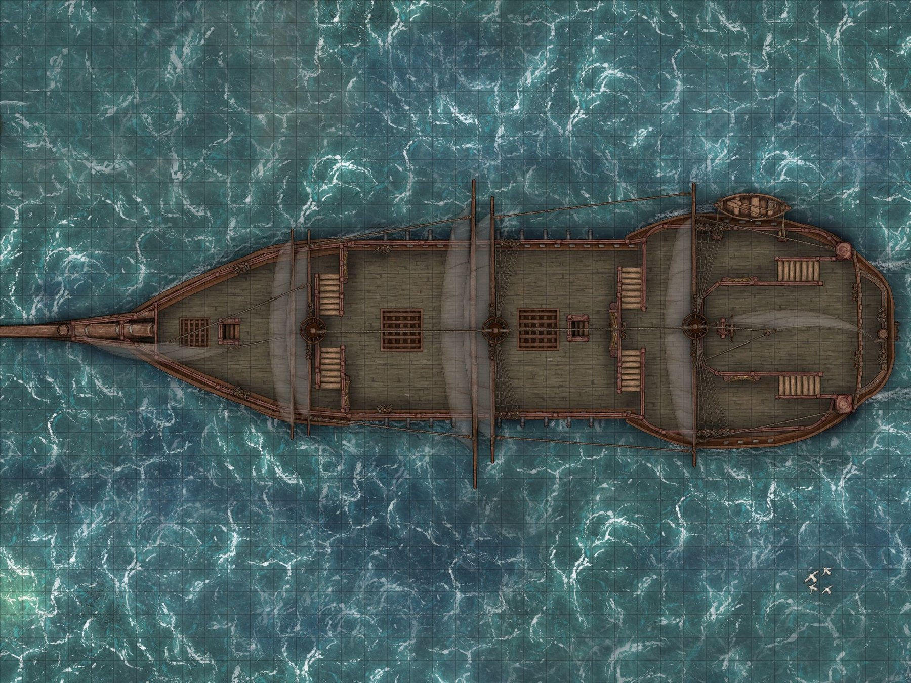 Ship Base Frigate 3 Mast
