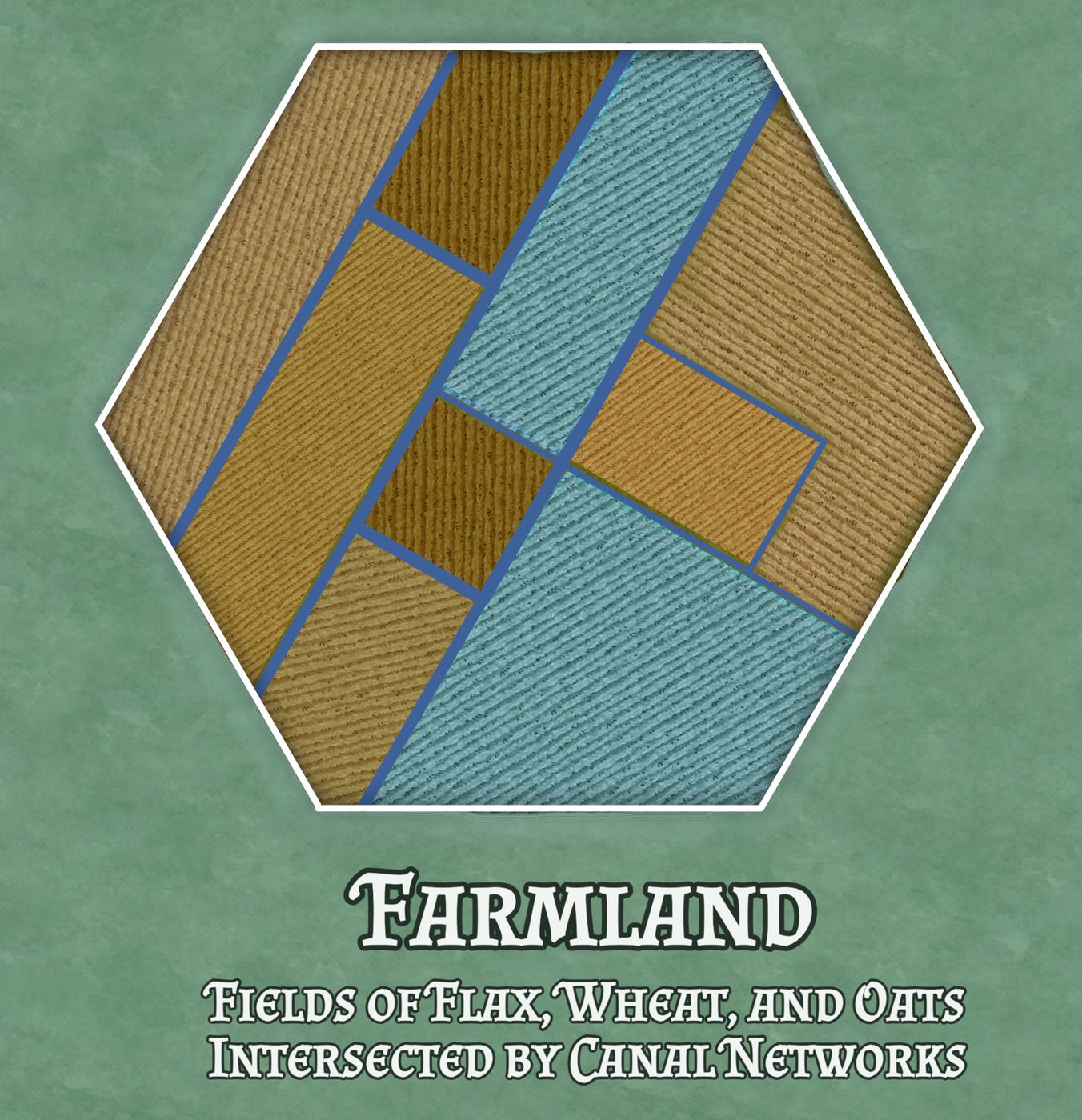 Hex Terrain - Desert Farmland