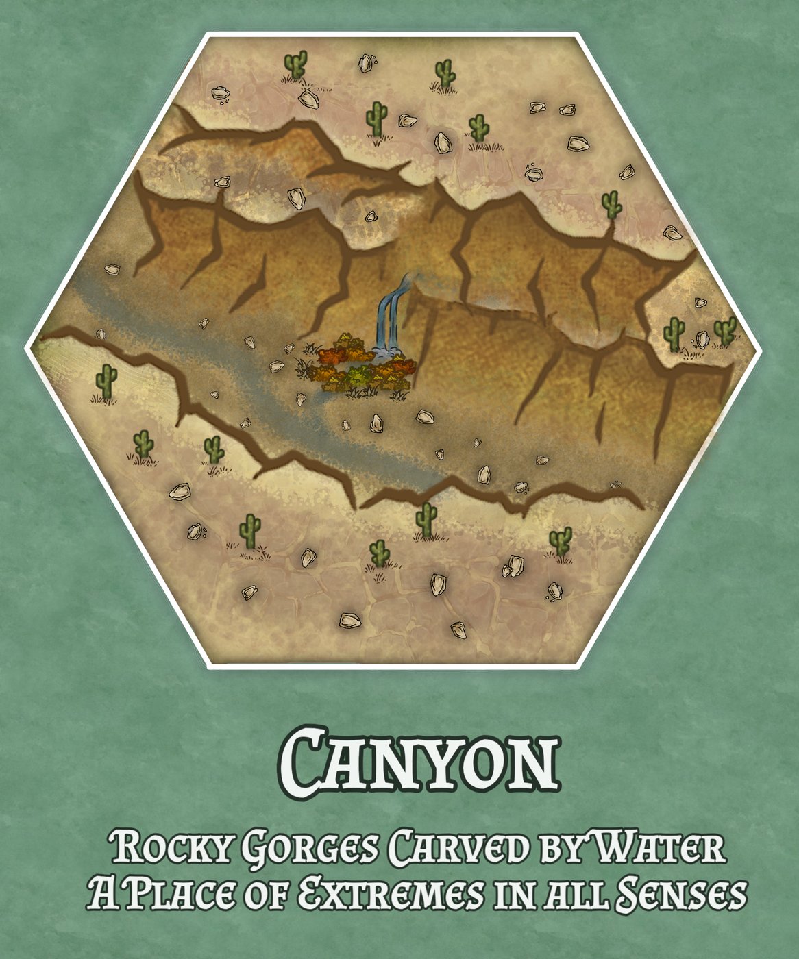 Hex Terrain - Canyon