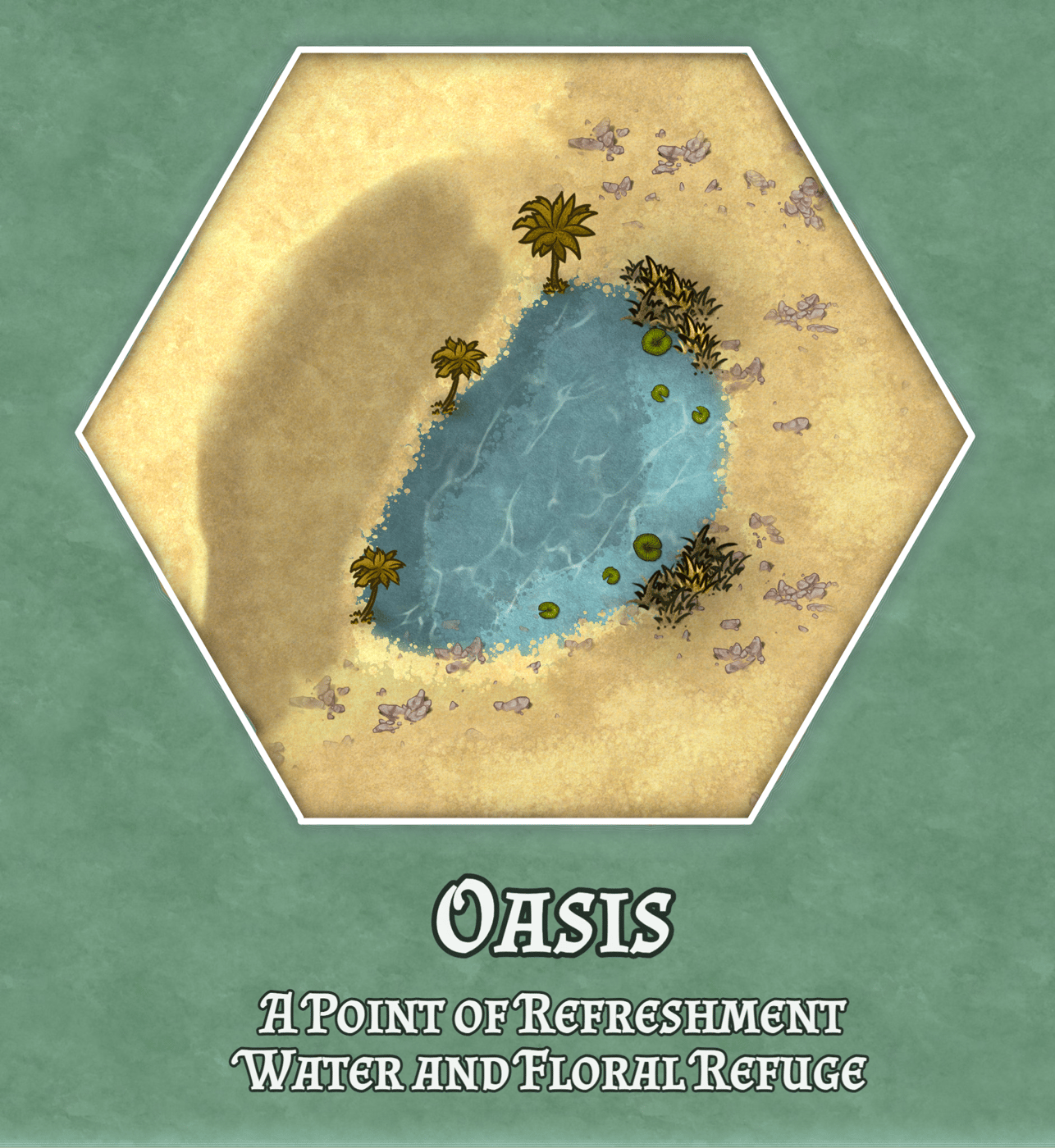 Hex Terrain - Oasis