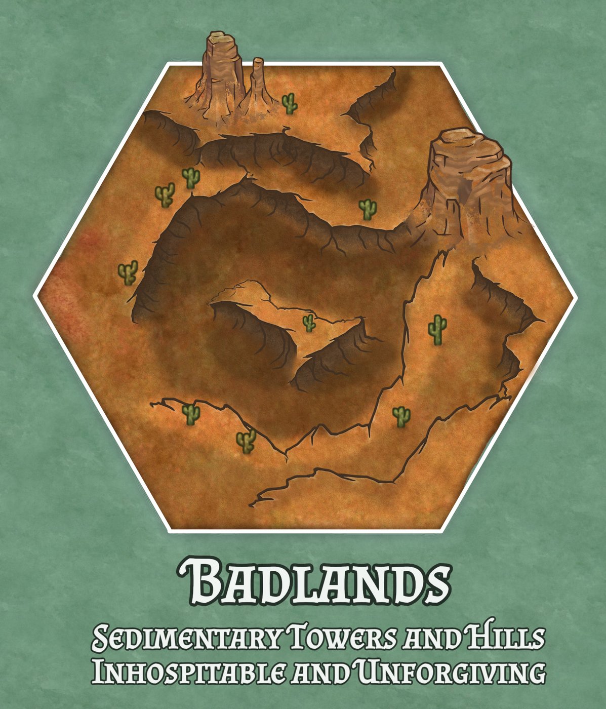 Hex Terrain - Badlands