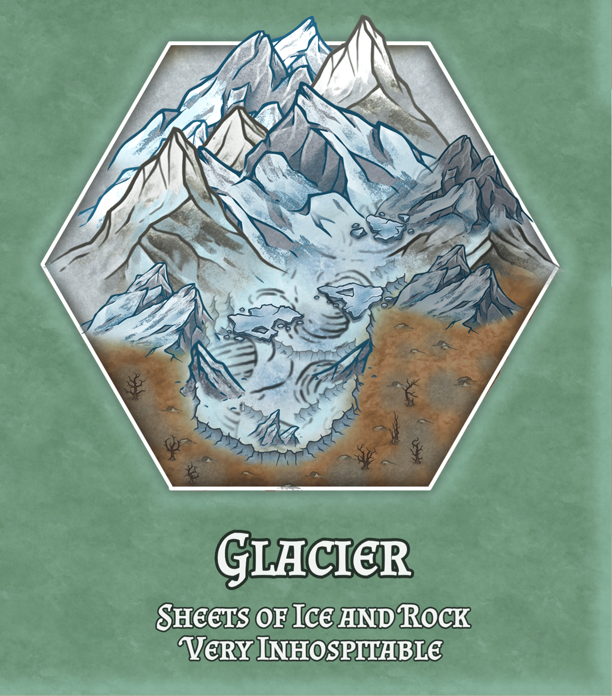 Hex Terrain - Glacier