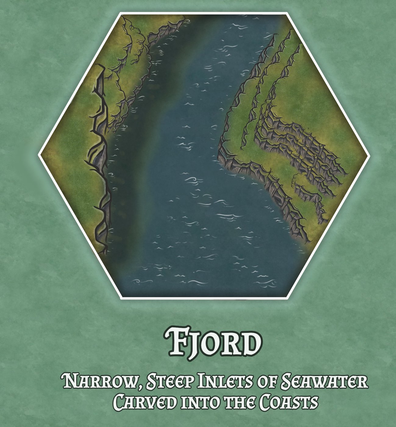 Hex Terrain - Fjord