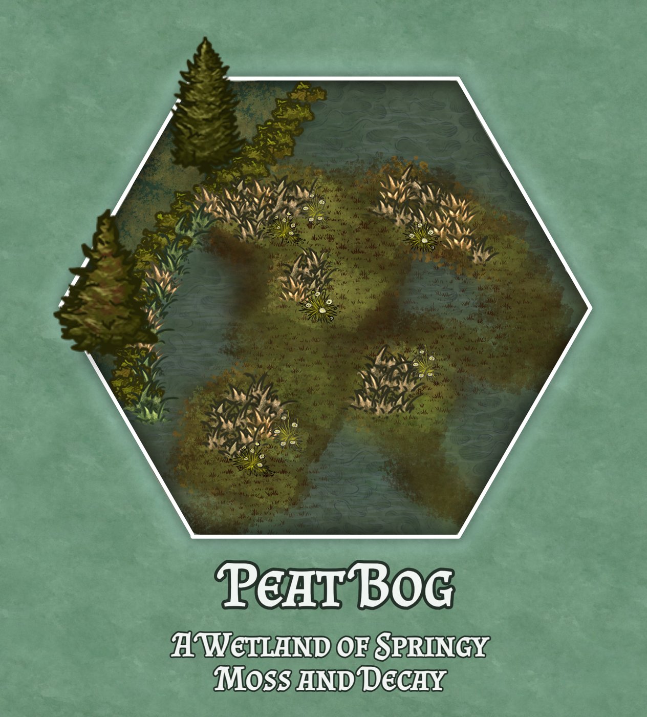 Hex Terrain - Peat Bog