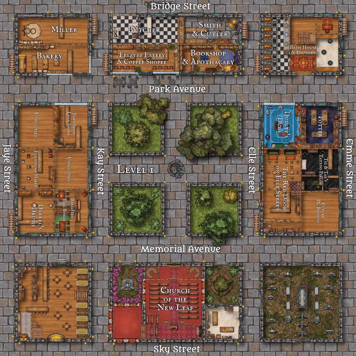 Park Heights Square, New Rekkenmark Tower, Spire Karrn (Level 1)